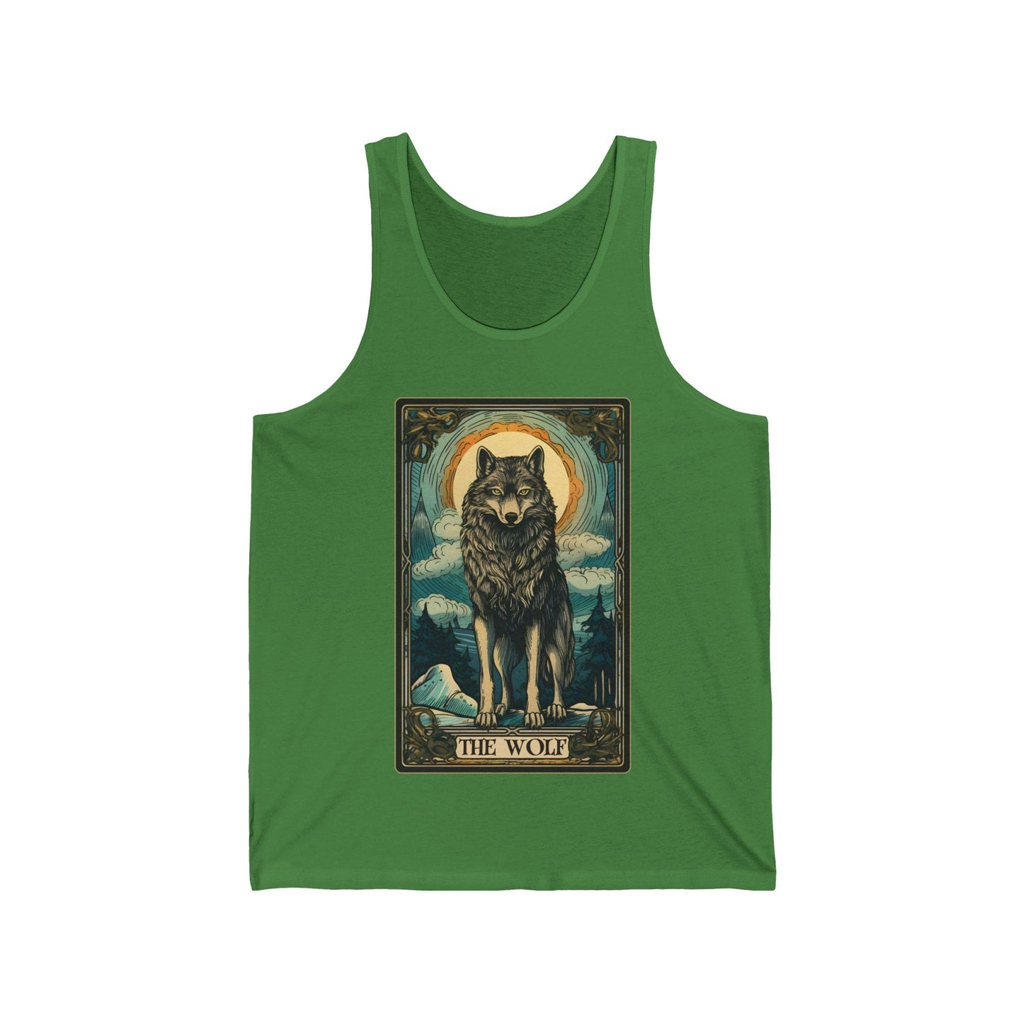 Wolf Tank Top, The Wolf Tarot Card Shirt, Wild Animal Lover Gift