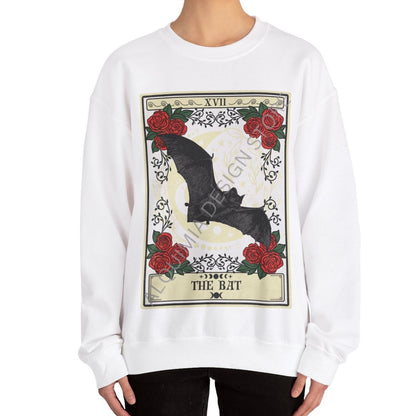 Bat Sweatshirt, The Bat Tarot Card Sweatshirt, Bat Lover Gifts