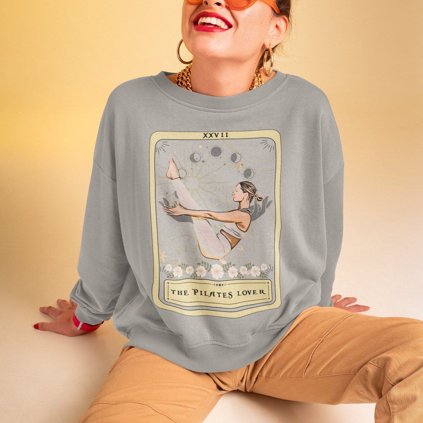Pilates Lover Tarot Card Sweatshirt - Unique Pilates Gift Sweater