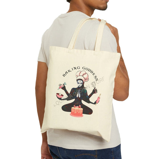 Baking Tote Bag - Baker Canvas Shopping Bag for Baking Enthusiasts