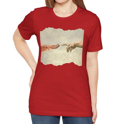 Dog Paw Creation of Adam Shirt - Animal Lover Gift for Dog Owners