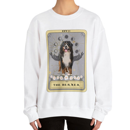 Bernese Mountain Dog Tarot Card Sweatshirt - Gift for Berner Owners and Moms