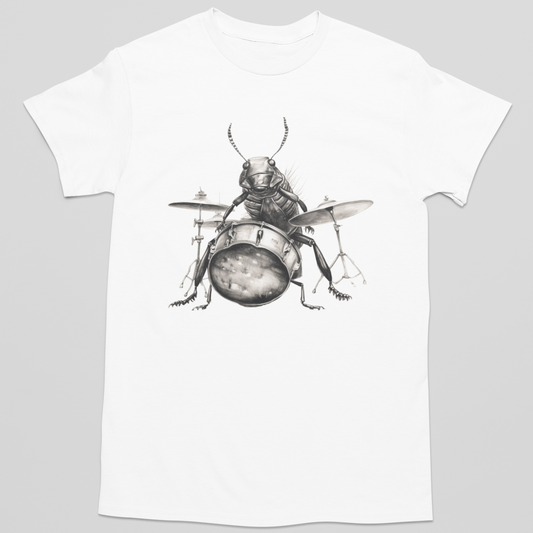 Cockroach Playing Drums Shirt Cockroach Shirt Drummer Gift