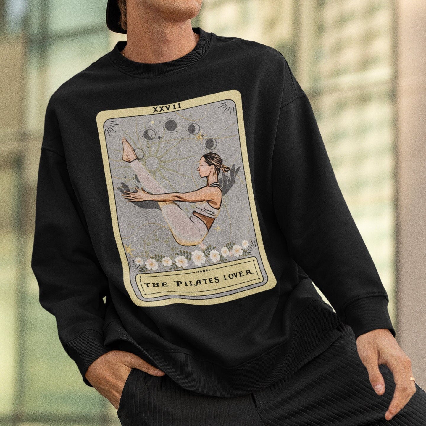 Pilates Lover Tarot Card Sweatshirt - Unique Pilates Gift Sweater