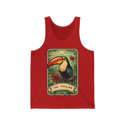 The Toucan Tarot Card Tank Top, Toucan Shirt Bird Lover Gift Birdwatching