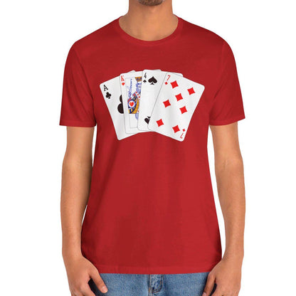 AK-47 Shirt, AK47 Poker Playing Cards T-shirt Kalashnikov Tee