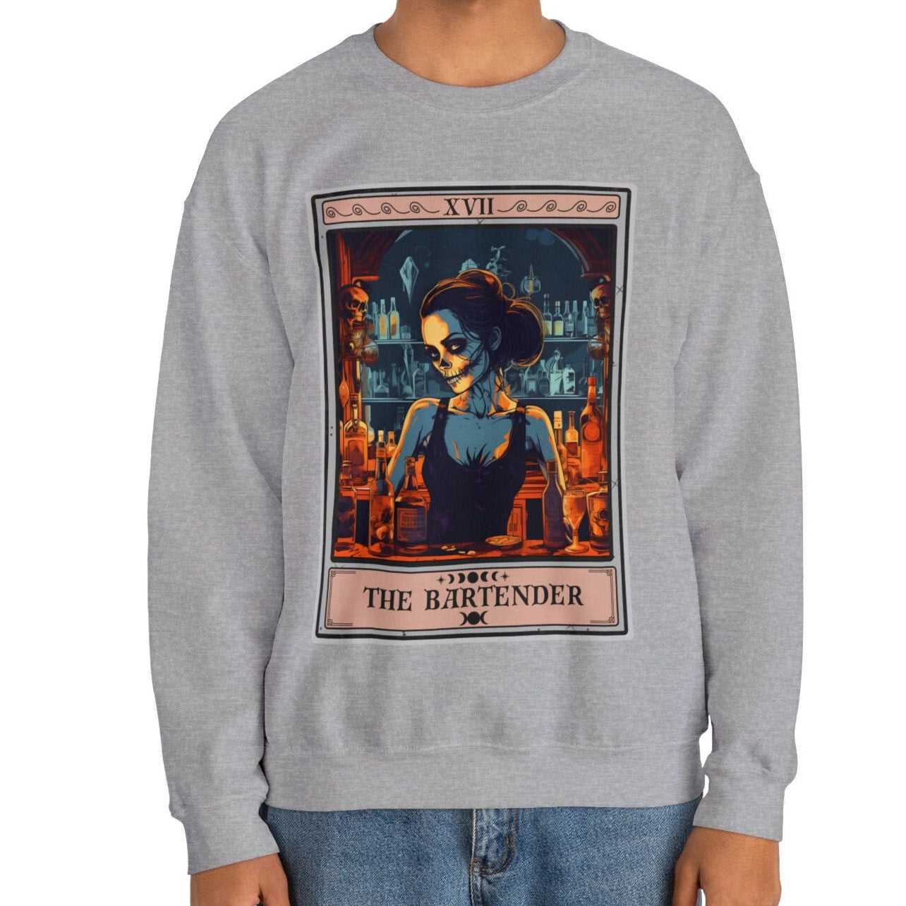 Bartender Tarot Card Sweatshirt - Perfect Gift for Bartenders
