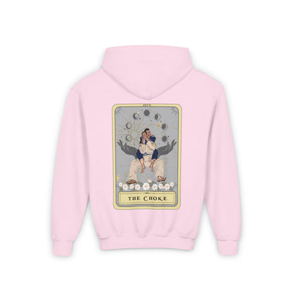 Jiu Jitsu Youth Hoodie, The Choke Tarot Card JiuJitsu YOUTH SIZE Hooded