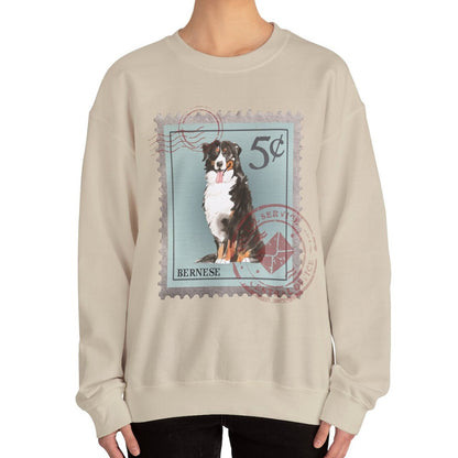 Bernese Mountain Dog Sweatshirt - Berner Mom Crew Neck Gift