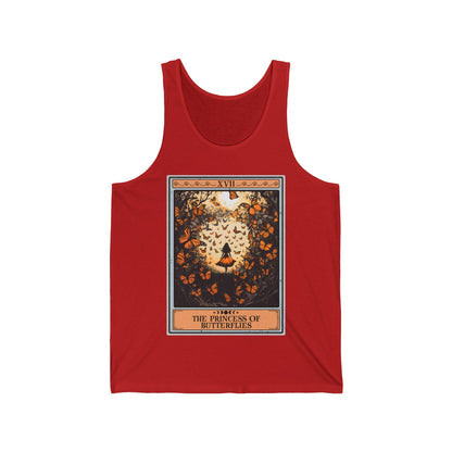 The Princess of Butterflies Tarot Card Tank Top, Monarch Butterfly Shirt