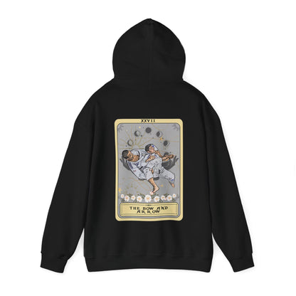 Jiu Jitsu Hoodie The Bow and Arrow Tarot Card Hoodie, Bow and Arrow BJJ Pose