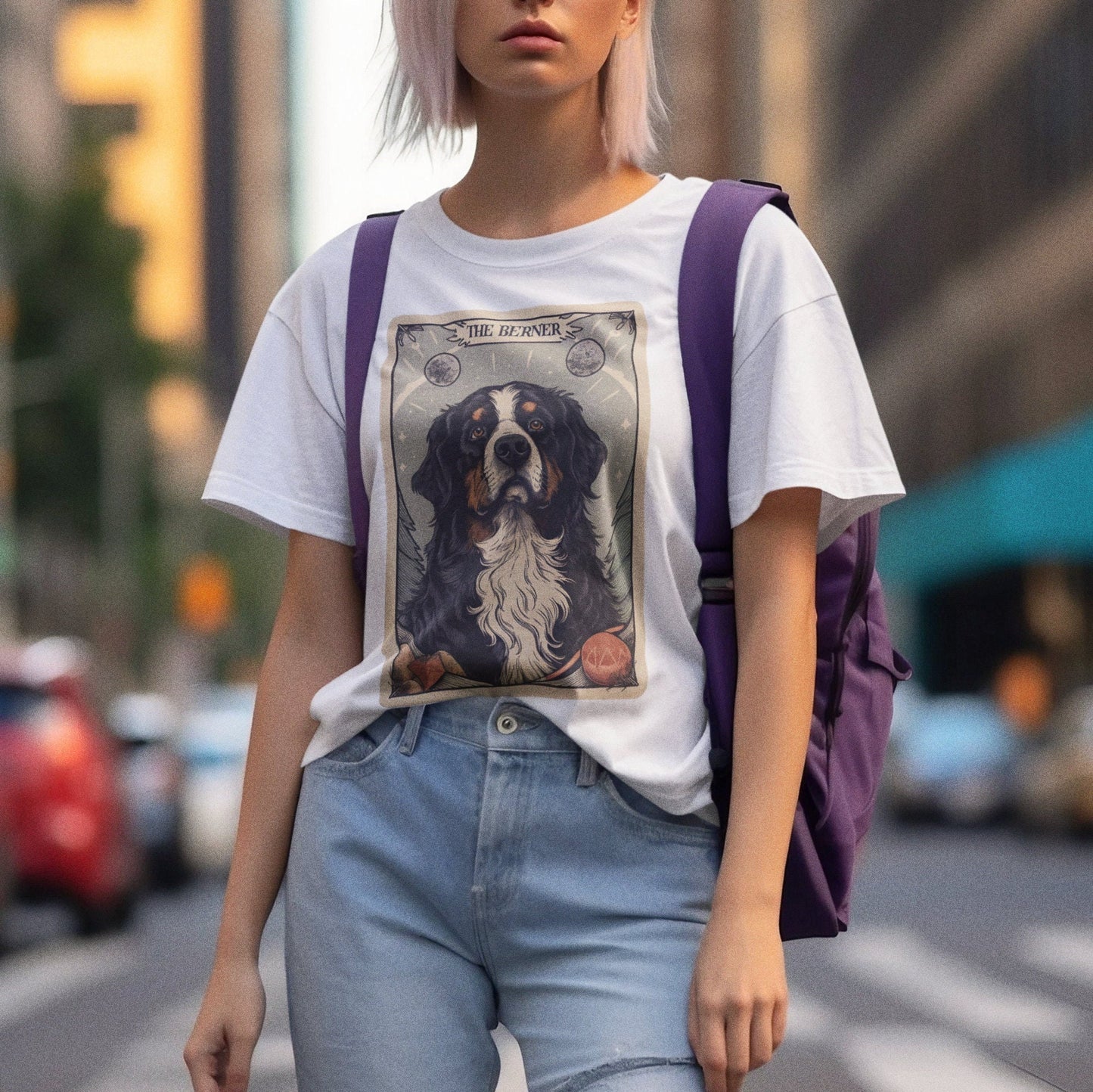 Bernese Mountain Dog Shirt, The Berner Tarot Card Shirt Bernese Dog Mom Gift