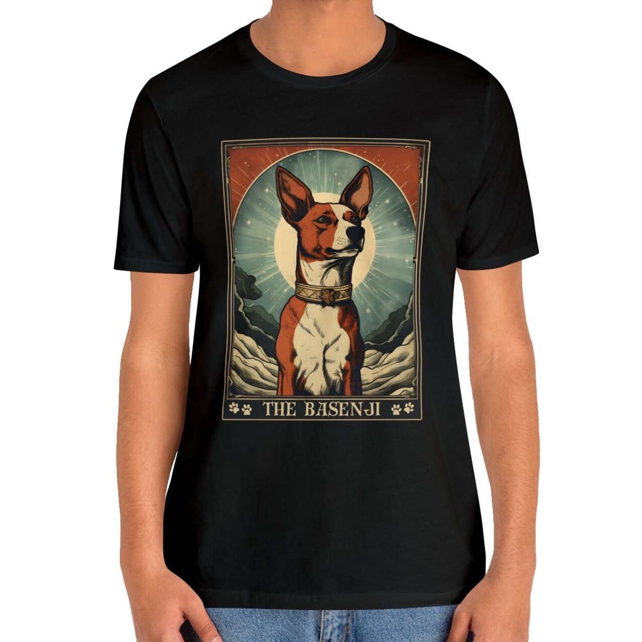 Basenji Tarot Card Shirt - Gifts for Basenji Moms and Owners