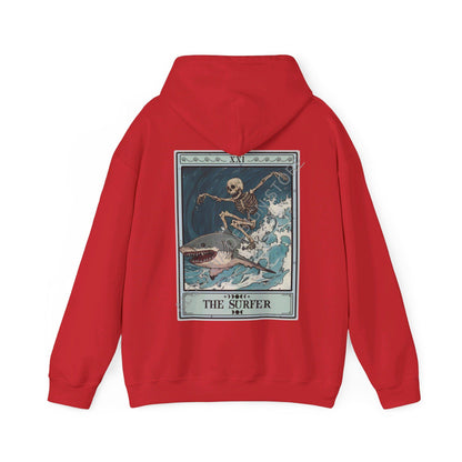 The Surfer Tarot Card Hoodie, Surfing Hoodie for Surfer, Beach Lover Ocean Life