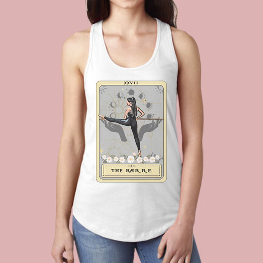 Barre Tank Top, The Barre Tarot Card Sleeveless Shirt Women's Racerback Tank Top