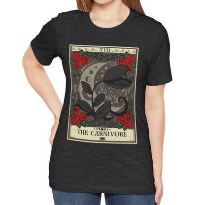 The Carnivore Tarot Card Shirt, Venus Fly Trap Carnivorous Plant Shirt