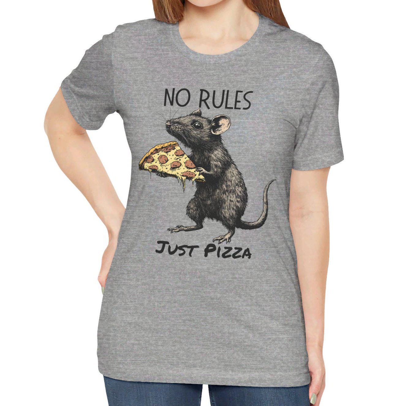 No  Rules Just Pizza Rat Pizza Shirt, Pizza Lover Rat T-shirt