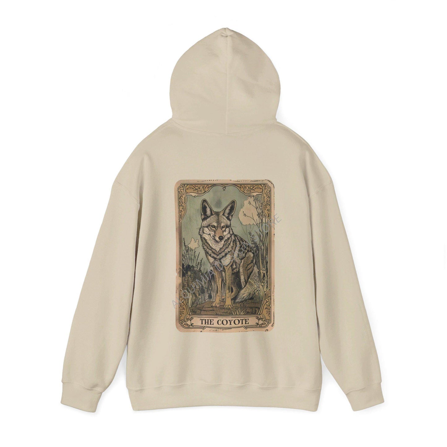The Coyote Tarot Card Hoodie, Coyote Sweatshirt, Coyote Lover Gifts