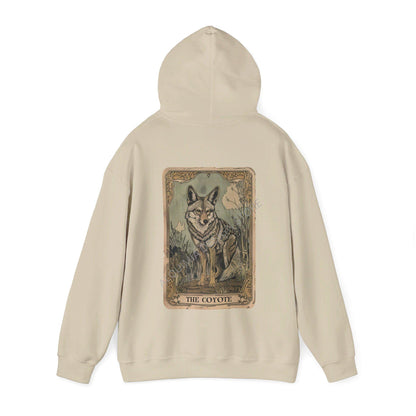 The Coyote Tarot Card Hoodie, Coyote Sweatshirt, Coyote Lover Gifts
