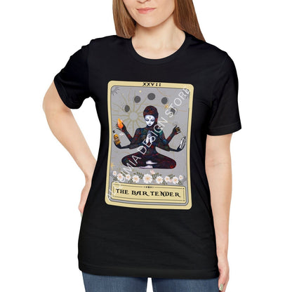 Bartender Goddess Tarot Card Shirt - Gift for Bartending Women
