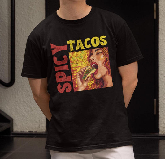Spicy Tacos Shirt, Taco T-Shirt, Foodie Tee