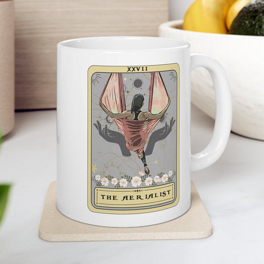 Aerialist Tarot Card Mug - Aerial Yoga  Hammock Gift
