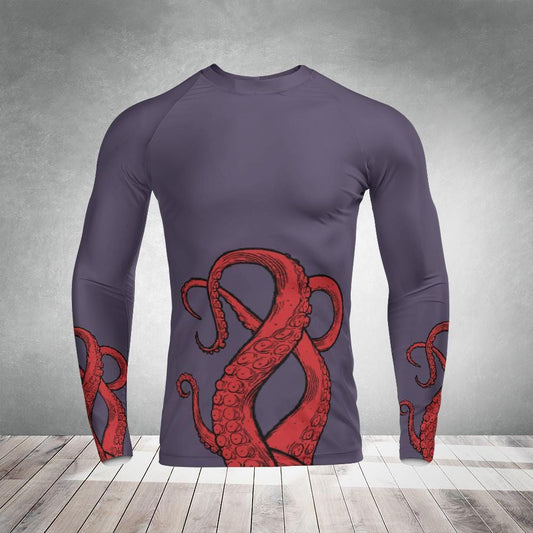 Octopus Long Sleeve Rash Guard - MMA Surf Jiu Jitsu Yoga Activewear
