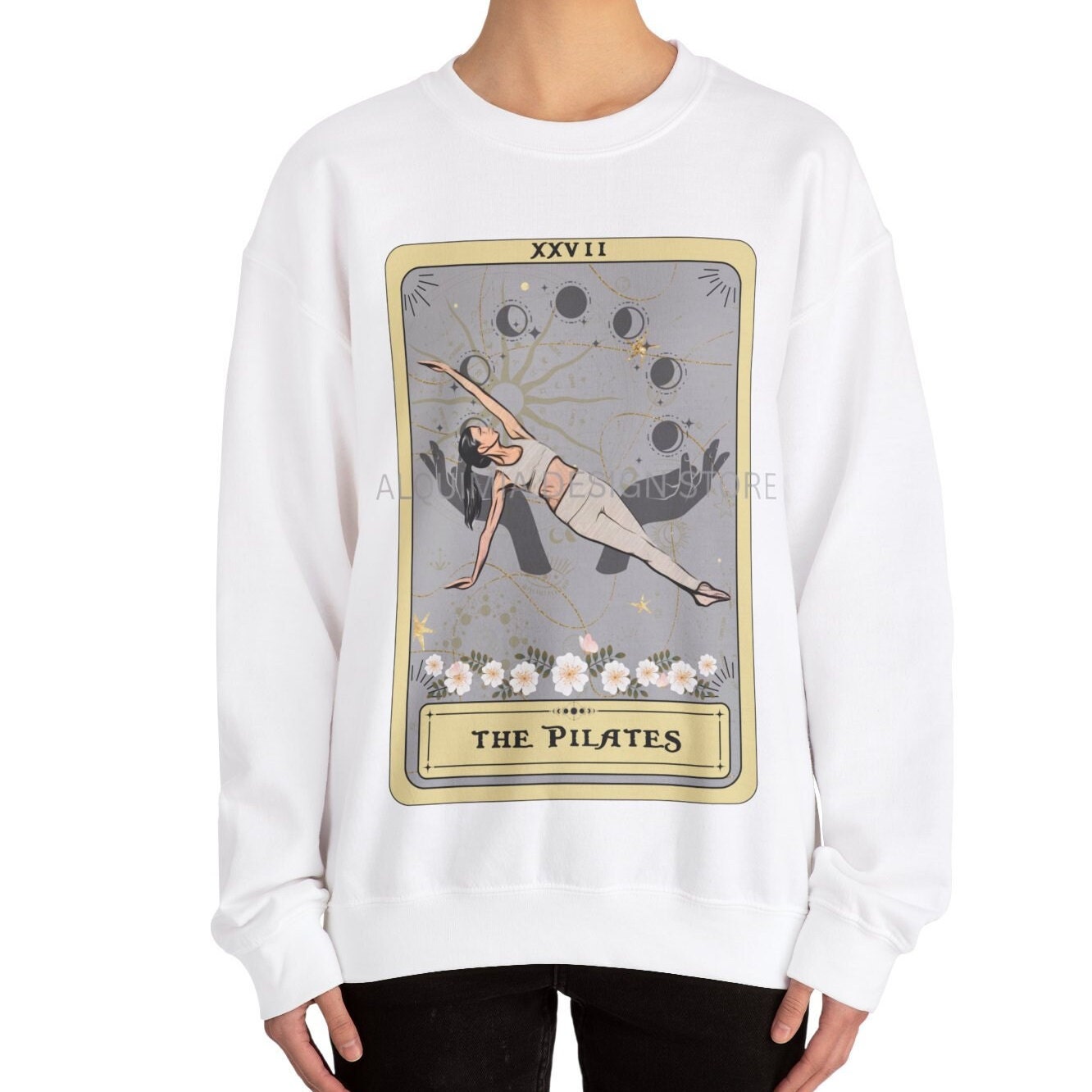 Pilates Tarot Card Sweatshirt - Perfect Gift for Pilates Lovers