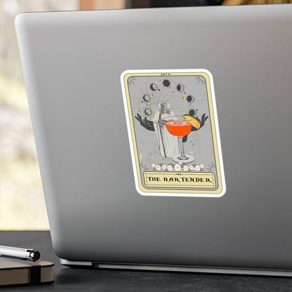 Bartender Tarot Card Sticker - Waterproof Cocktail Sticker