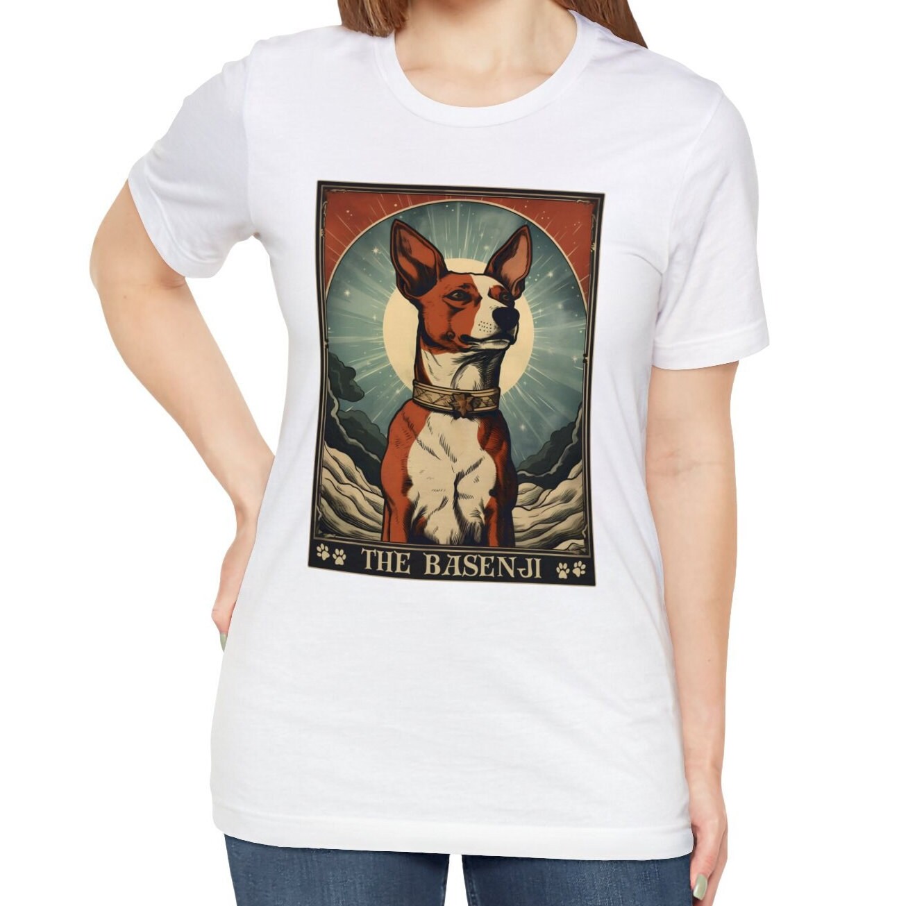 Basenji Tarot Card Shirt - Gifts for Basenji Moms and Owners