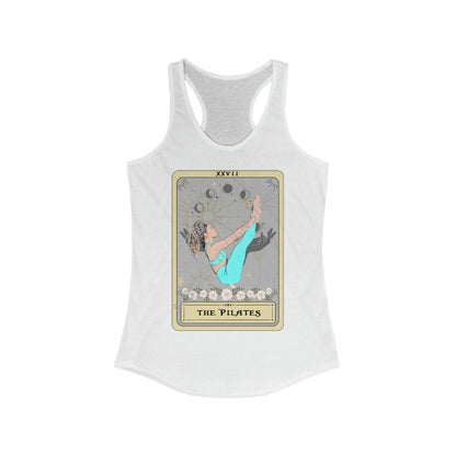 Pilates Tarot Card Tank Top - Racerback Shirt for Pilates Lovers
