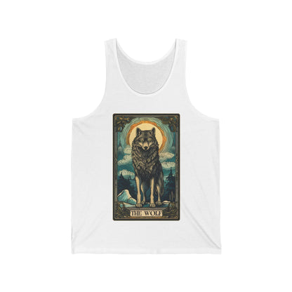 Wolf Tank Top, The Wolf Tarot Card Shirt, Wild Animal Lover Gift