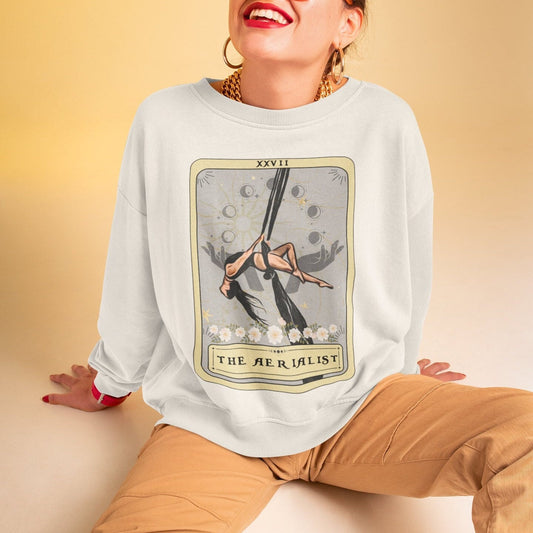Aerialist Tarot Card Sweatshirt - Unique Aerial Dancer Gift