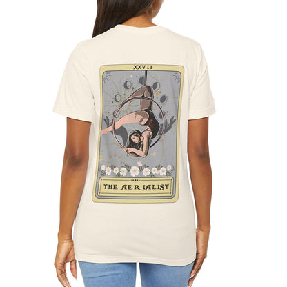 Aerialist Tarot Card T-Shirt - Aerial Hoop Dancer Gift with Back Print