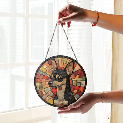 Chihuahua Suncatcher Window Hanging Ornament Dog Lover Gift