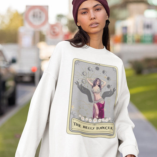 Belly Dance Tarot Card Sweatshirt - Unique Gift for Belly Dancers