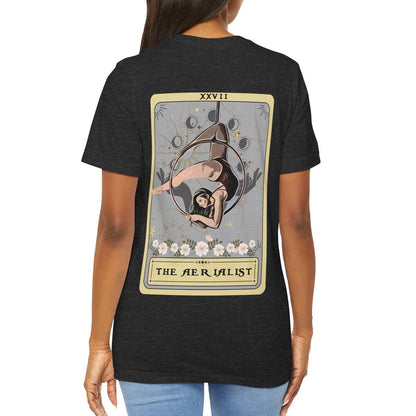 Aerialist Tarot Card T-Shirt - Aerial Hoop Dancer Gift with Back Print