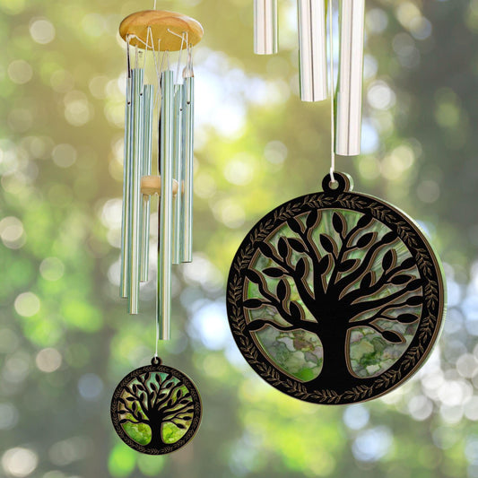 Tree of Life Wind Chime Suncatcher, Protection Home Decor Housewarming Gift