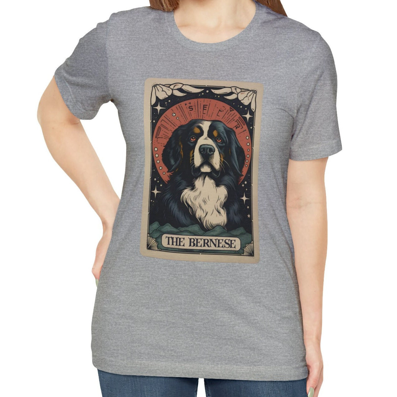 Bernese Mountain Dog Tarot Card T-Shirt - Dog Mom Gift