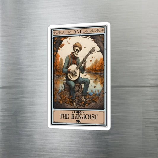 Banjo Stickers - Waterproof Vinyl Tarot Card Sticker for Banjo Players