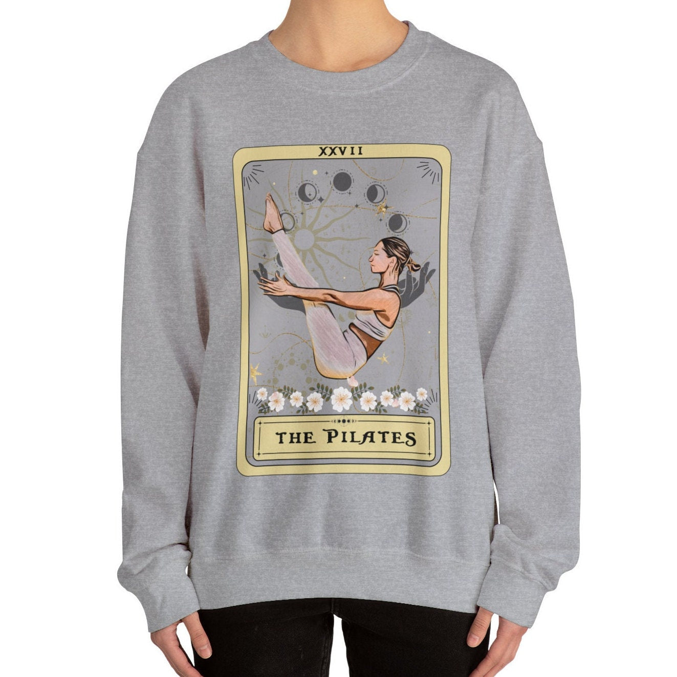 Pilates Sweatshirt, The Pilates Tarot Card Sweatshirt, Pilates Gift