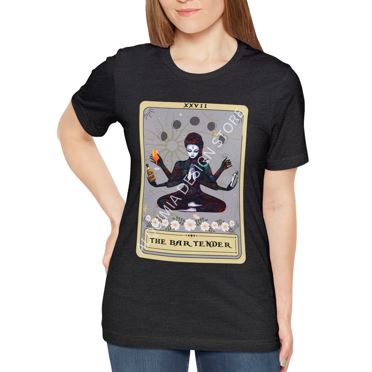 Bartender Goddess Tarot Card Shirt - Gift for Bartending Women