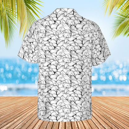 Rat Hawaiian Shirt, Rat Pattern Button Down Shirt