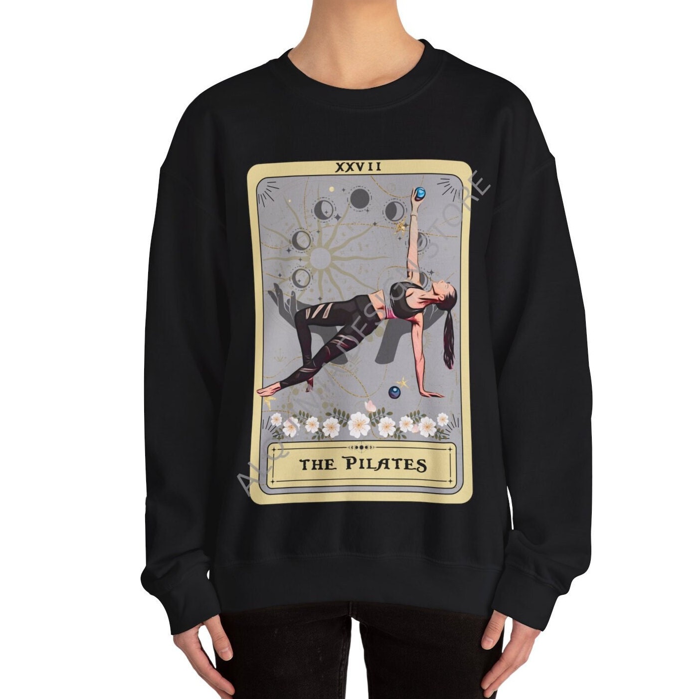 Pilates Tarot Card Sweatshirt - Perfect Gift for Pilates Lovers