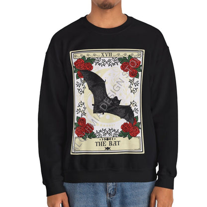 Bat Sweatshirt, The Bat Tarot Card Sweatshirt, Bat Lover Gifts