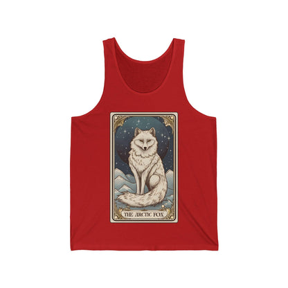 The Arctic Fox Tarot Card Tank Top, White Fox Shirt Arctic Fox