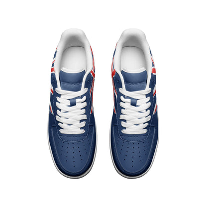 UK Flag Sneakers United Kingdom Flag Shoes Unisex Vegan Leather, Union Jack Flag