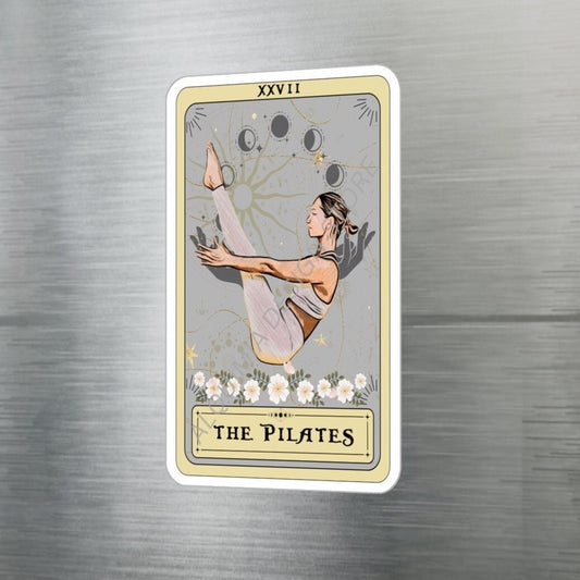 Pilates Tarot Card Sticker - 3 x 4 Waterproof Vinyl Sticker