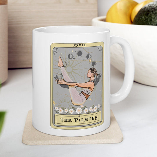 Pilates Tarot Card Mug - Perfect Gift for Pilates Enthusiasts 11 oz