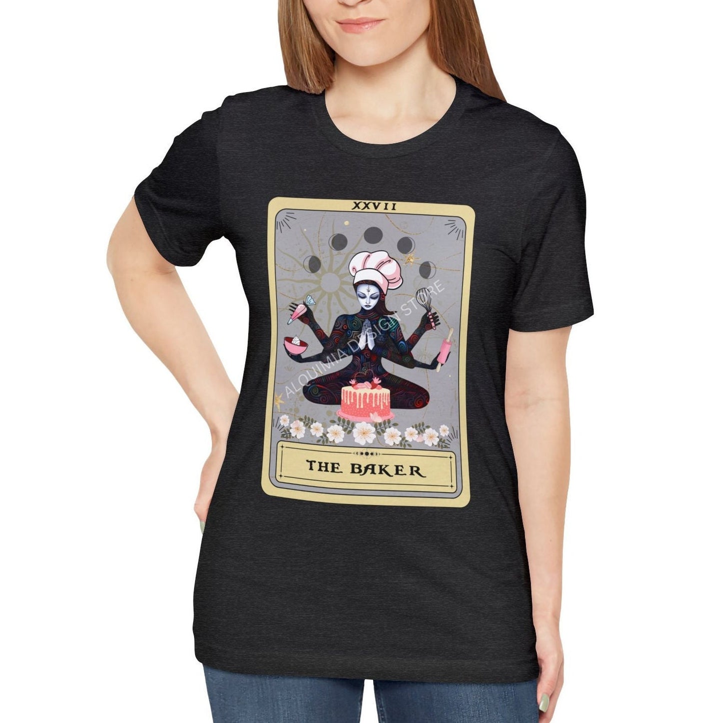 Baking Shirt, The Baker Goddess Tarot Card Shirt, Baking Lover Gifts Cake Decorator Gift Pastry Chef T-shirt